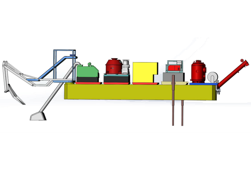 River dredging equipment